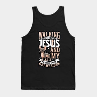 Jesus and dog - Hairless Khala Tank Top